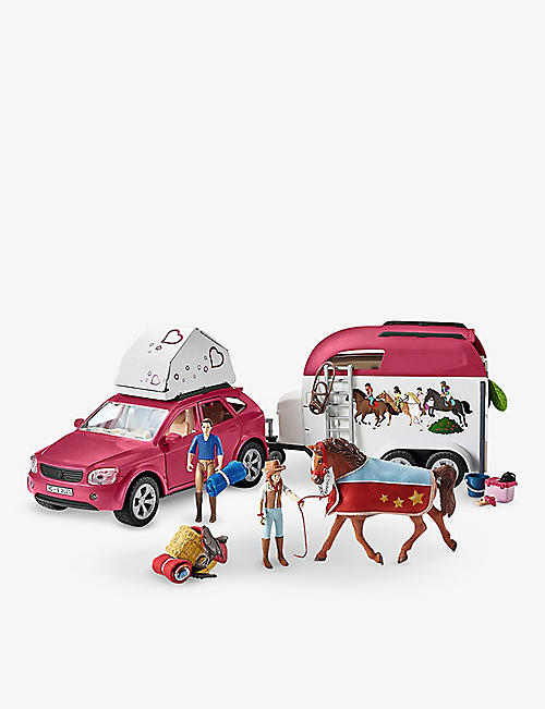 SCHLEICH：Horse Club汽车和拖车玩具套装