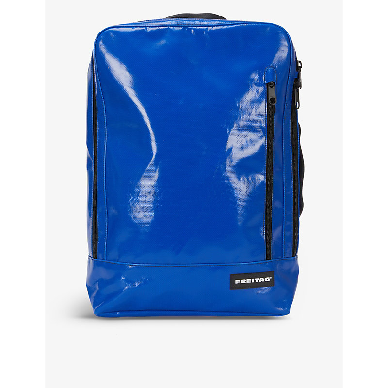 Freitag Mens Royal Blue F306 Hazzard Upcycled-tarpaulin Backpack