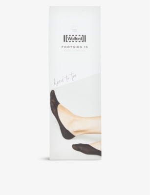 WOLFORD Footsies no show knitted socks 15 denier Selfridges