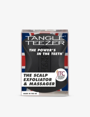 Shop Tangle Teezer Onyx Black The Scalp Exfoliator And Massager