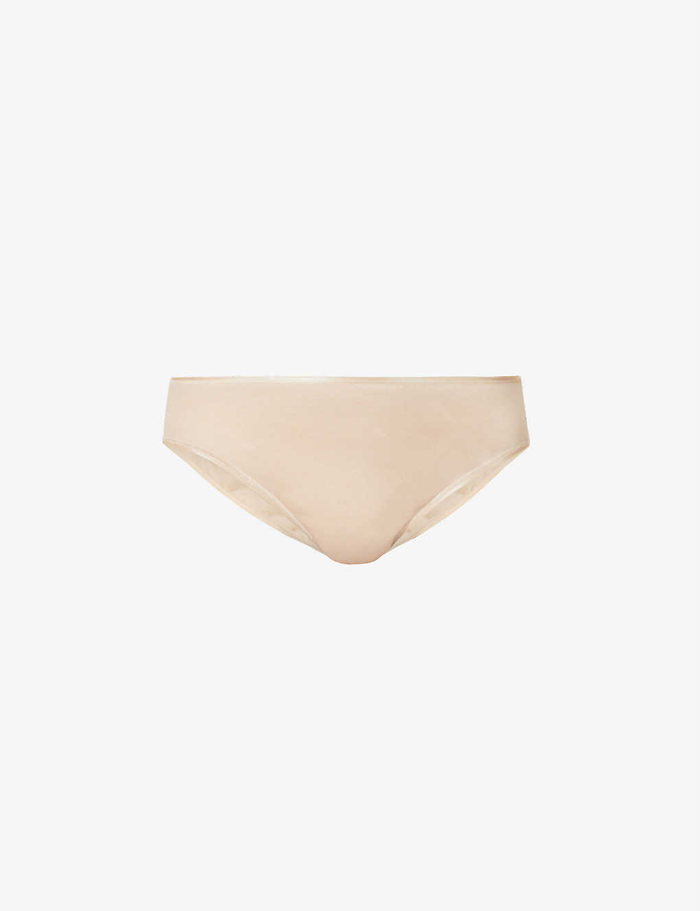 Hanro Seamless Midi Mid-rise Cotton-jersey Briefs In Nude (lingerie)