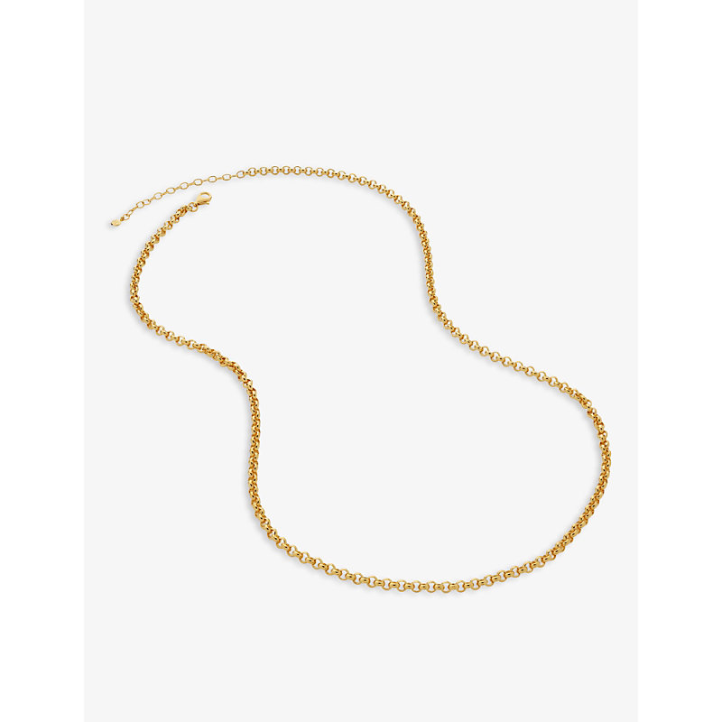MONICA VINADER MONICA VINADER WOMEN'S GOLD VINTAGE 18CT YELLOW GOLD-PLATED VERMEIL SILVER CHAIN NECKLACE,46046063
