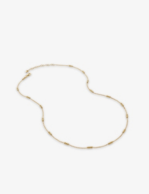 Monica Vinader Triple-beaded 18ct Recycled Gold-plated Vermeil Sterling-silver Choker Necklace