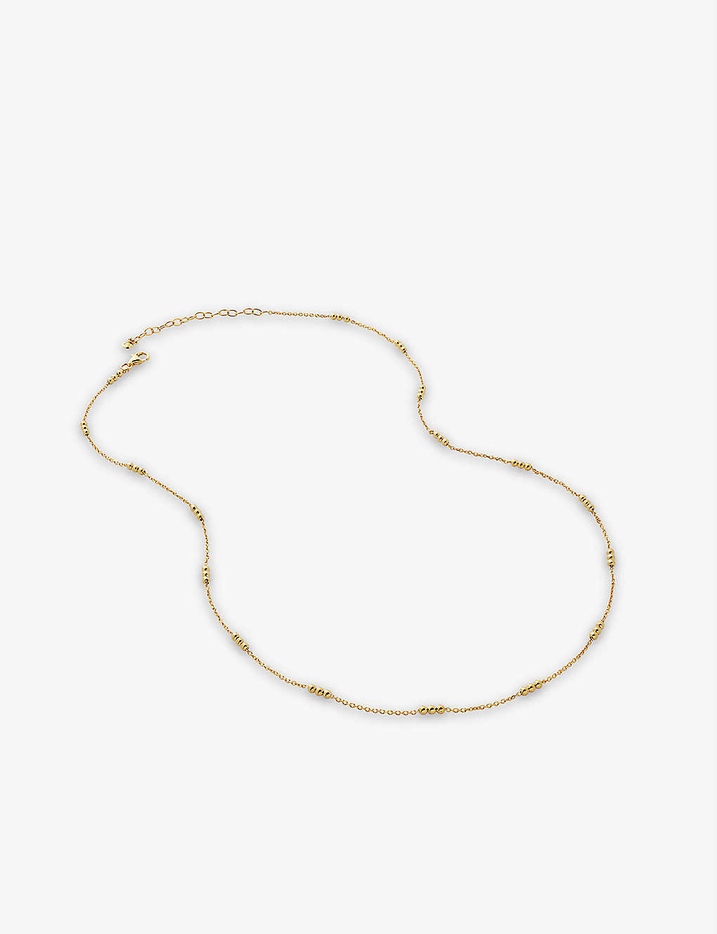 Monica Vinader Triple-beaded 18ct Recycled Gold-plated Vermeil Sterling-silver Choker Necklace