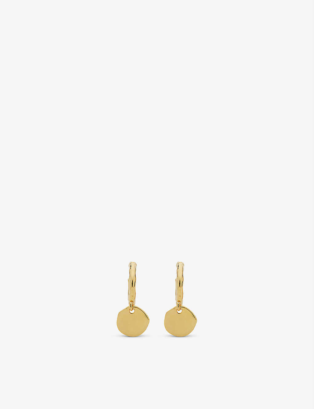 Monica Vinader Siren Muse Recycled 18ct Yellow Gold-plated Vermeil Silver Mini Drop Earrings