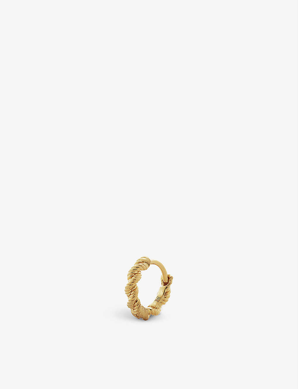 Monica Vinader Corda Recycled 18ct Yellow Gold Vermeil On Sterling-silver Single Huggie Earring