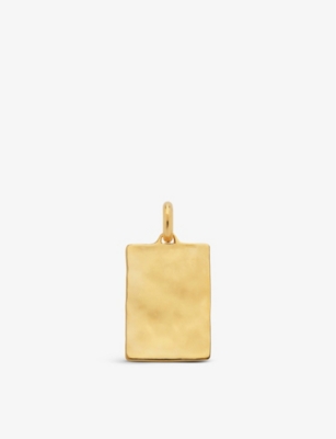 Monica Vinader Talisman Heart 18ct Recycled Gold-plated Vermeil Sterling-silver Pendant In Gold