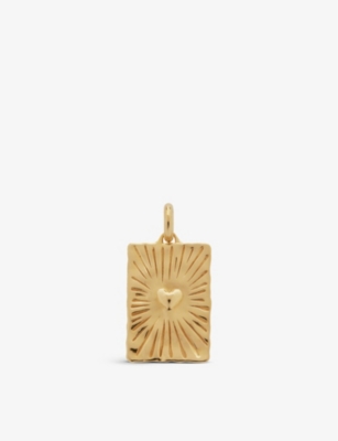 Monica Vinader Talisman Heart 18ct Recycled Gold-plated Vermeil Sterling-silver Pendant