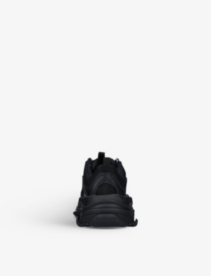 BALENCIAGA: Kids' Triple S mesh and leather trainers