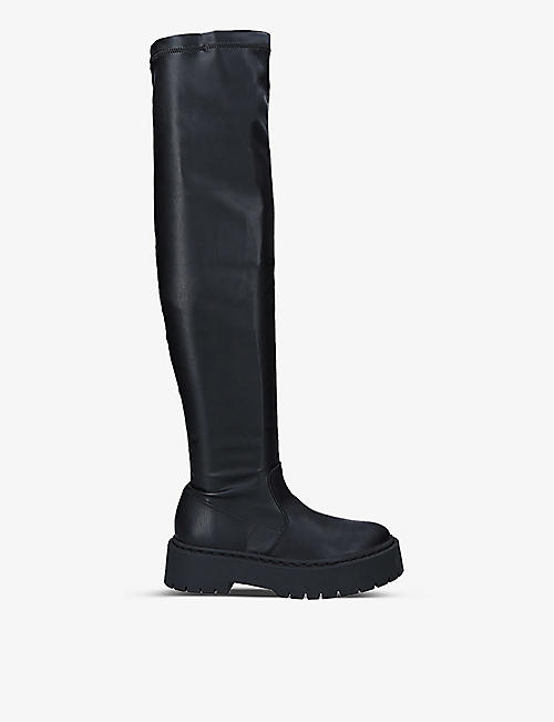 STEVE MADDEN: Esmee faux-leather over-the-knee boots
