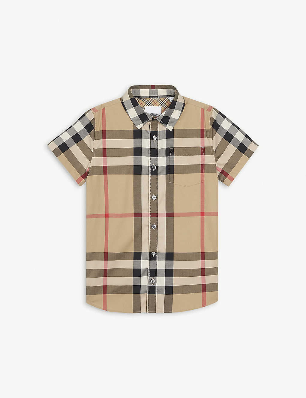 Burberry Boys Archive Beige Kids Owen Checked Cotton Shirt 3-14 Years In Multi-coloured