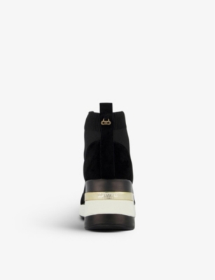 dune black sock trainers