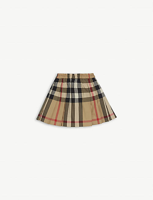 BURBERRY: Hilde checked cotton skirt 6-24 months