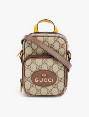 GUCCI Neo Vintage mini canvas and leather cross body bag