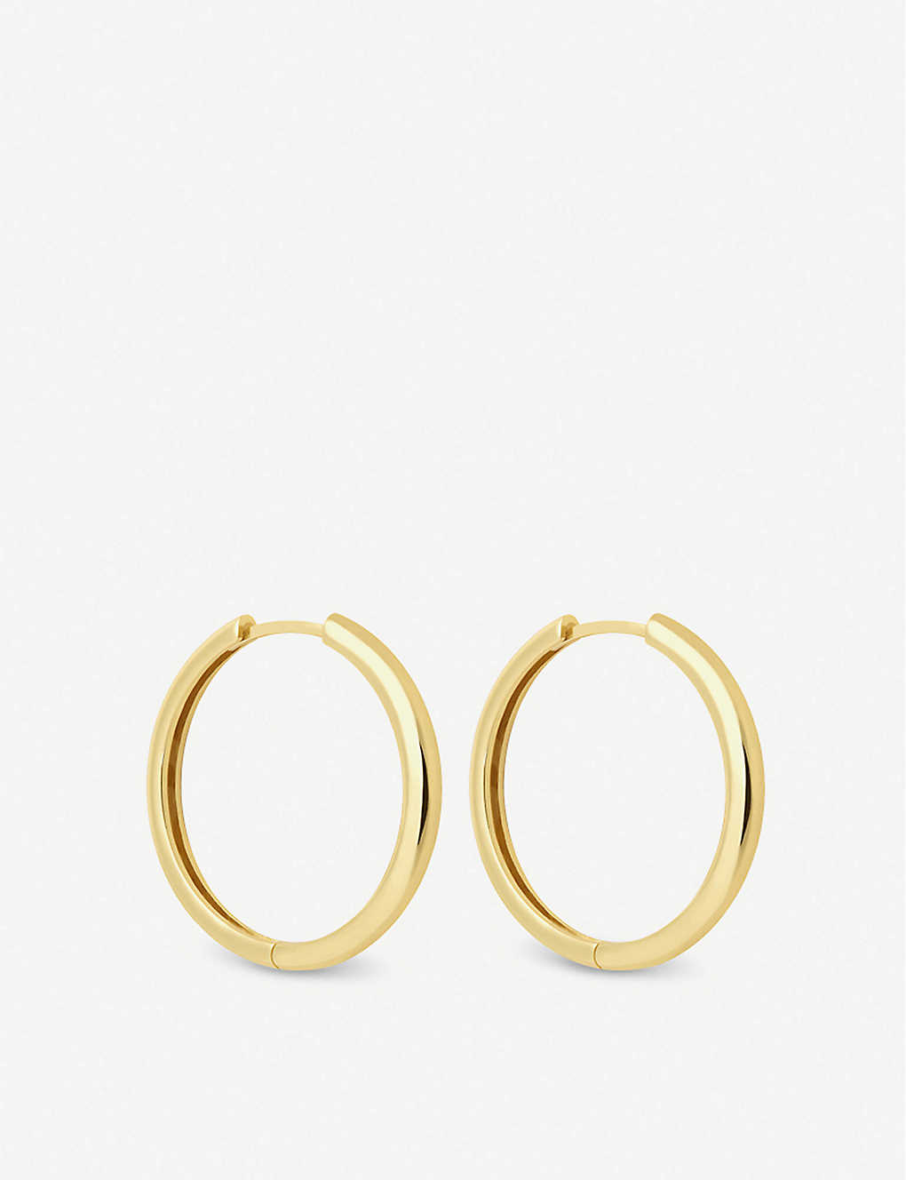 Astrid & Miyu Simple 18ct Yellow Gold-plated Sterling Silver Hoop Earrings