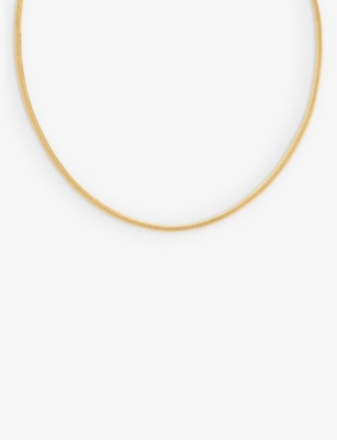 Astrid & Miyu Snake 18ct Yellow Gold-plated Brass Necklace