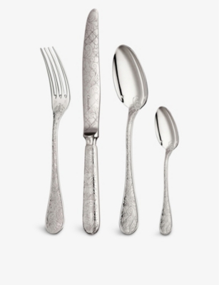 Christofle Jardin D‘eden Silver Plated 24-piece Cutlery Set