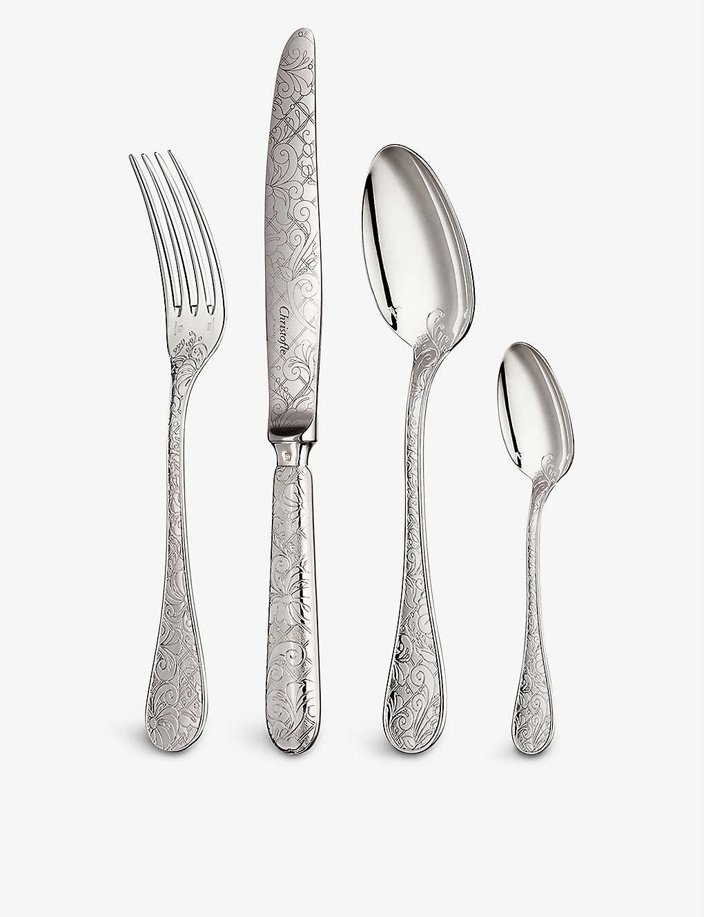 Christofle Jardin D‘eden Silver Plated 24-piece Cutlery Set