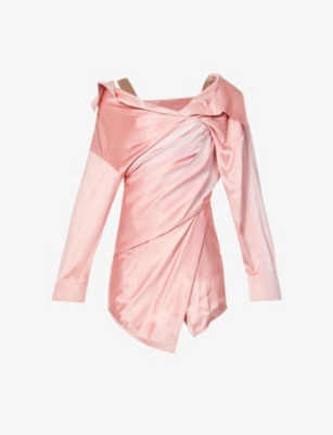 alexander wang draped corset dress