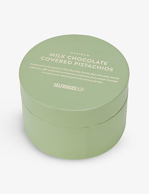 SELFRIDGES SELECTION: Artisan milk chocolate-covered pistachios 325g