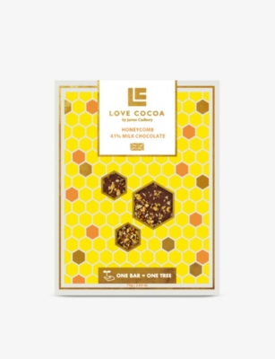 LOVE COCOA: Honeycomb 41% milk chocolate bar 75g