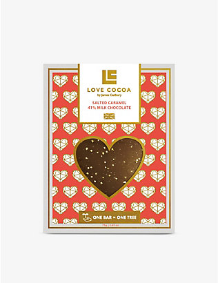 LOVE COCOA: Love limited-edition salted caramel 41% milk chocolate bar 75g