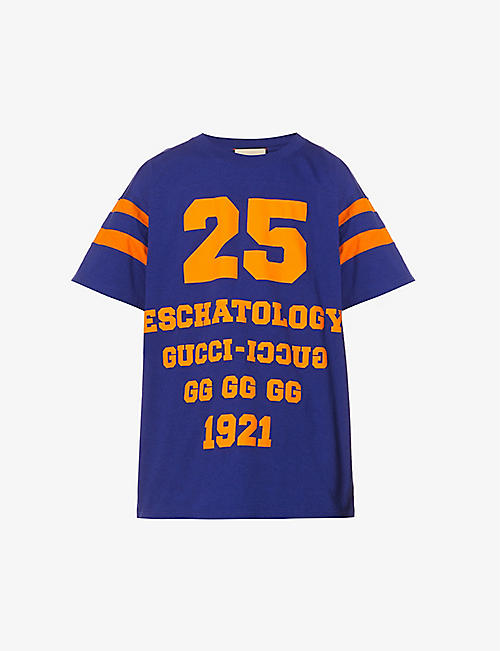 GUCCI: 1921 crewneck cotton-jersey T-shirt