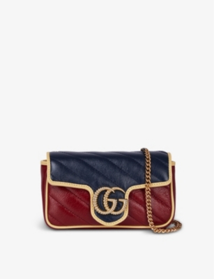 GUCCI Marmont super mini leather cross body bag Selfridges