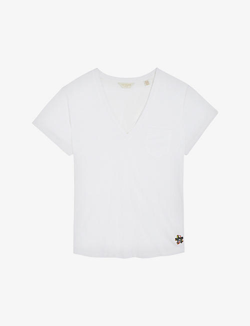 TED BAKER: Lovage relaxed-fit cotton-jersey T-shirt