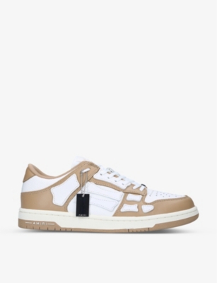 Amiri Tan & White Skel Top Low Sneakers
