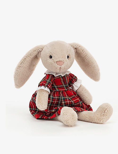 JELLYCAT: Lottie Bunny Tartan soft toy 27cm