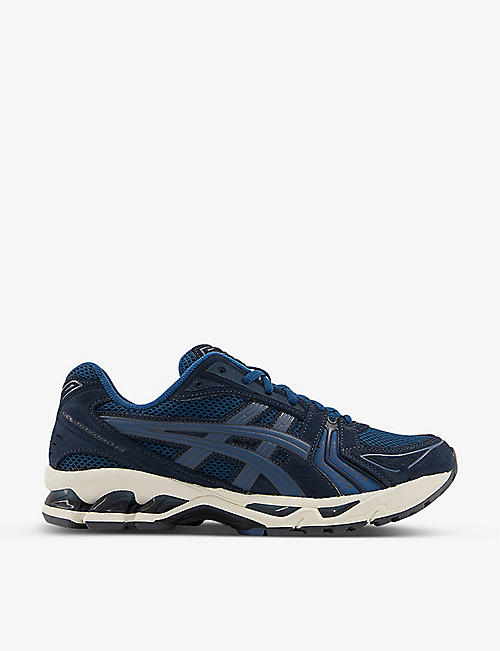 ASICS: Gel-Kayano 14 mesh and suede mid-top trainers