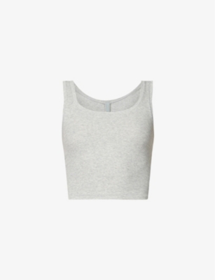 SKIMS - Ribbed stretch-cotton tank top