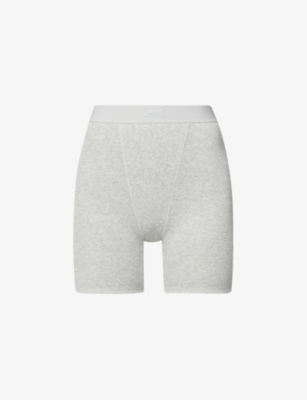 Buy SKIMS Grey Everyday Sculpt High-Waisted Mid Thigh Shorts for Women in  Qatar