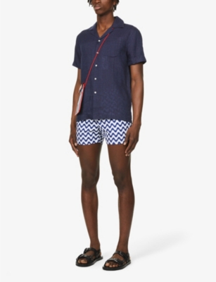 Frescobol Carioca Copacabana Sport Swim Shorts In Navy
