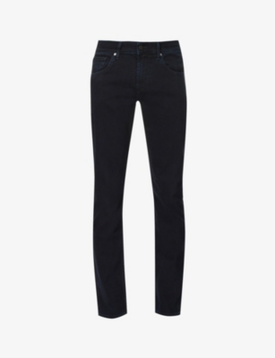 7 FOR ALL MANKIND: Slimmy Taper Luxe Performance mid-rise stretch-denim jeans