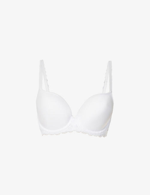 WACOAL: Raffiné floral-pattern stretch-lace underwired bra