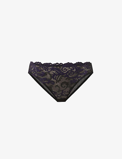 WACOAL: Instant Icon stretch-lace briefs