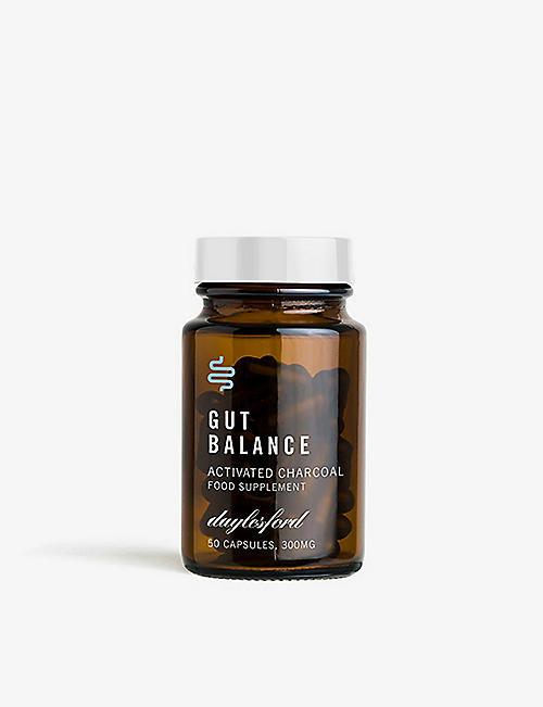 DAYLESFORD: Gut Balance Activated Charcoal food supplement 50 capsules