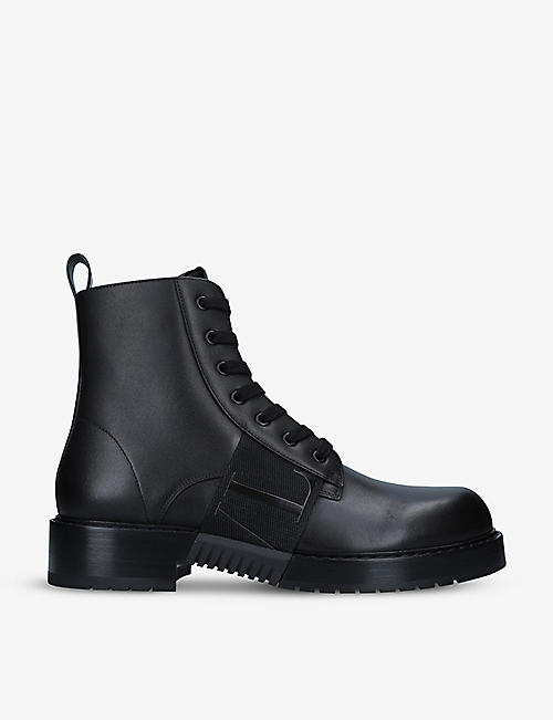 VALENTINO GARAVANI: VL7N lace-up leather boots
