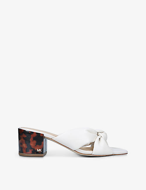 MICHAEL MICHAEL KORS: Josie knotted woven heeled mules