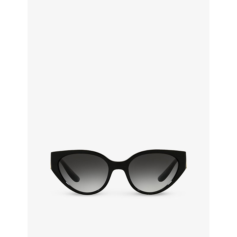 Shop Dolce & Gabbana Women's Dg6146 Logo-plaque Acetate Sunglasses
