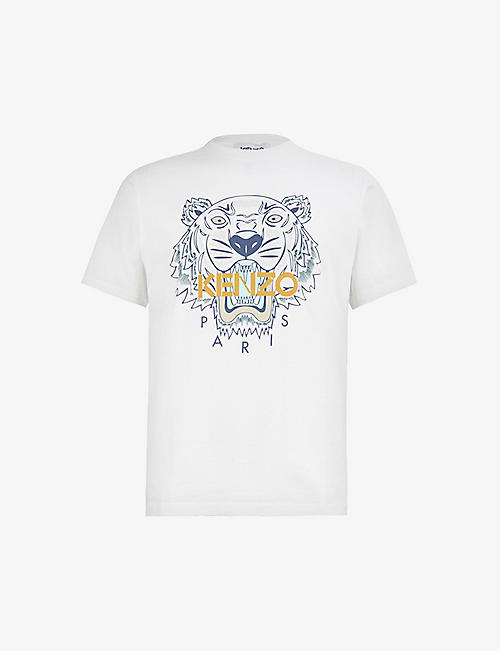 KENZO：Tiger Icon 休闲版型平纹针织 T 恤