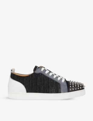 Christian louboutin louis hot sale junior spikes orlato flat