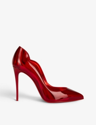 CHRISTIAN LOUBOUTIN Hot Chick 100 leather courts Selfridges