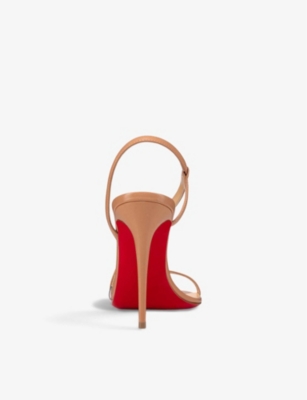 Shop Christian Louboutin Womens Blush Rosalie 100 Leather Heeled Sandals