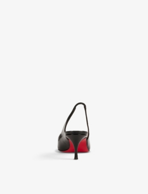 CHRISTIAN LOUBOUTIN Kate Sling 55 Patent Black