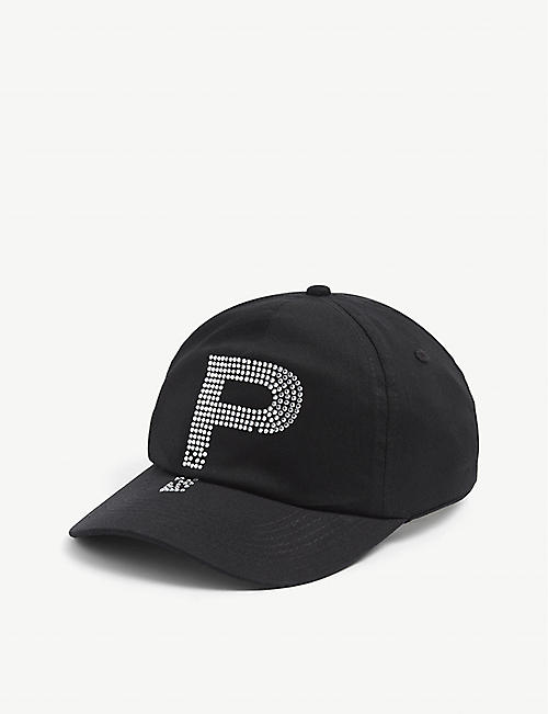 PINKO: Crystal-embellished cotton cap