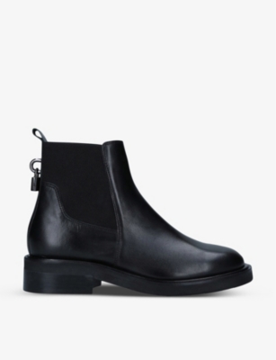 Carvela Lock Leather Chelsea Boots In Black | ModeSens