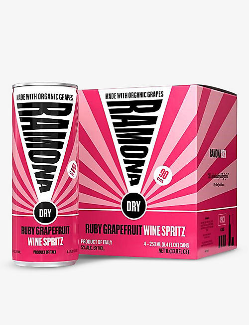 READY TO DRINK: Ramona dry ruby grapefruit wine spritz 4x250ml